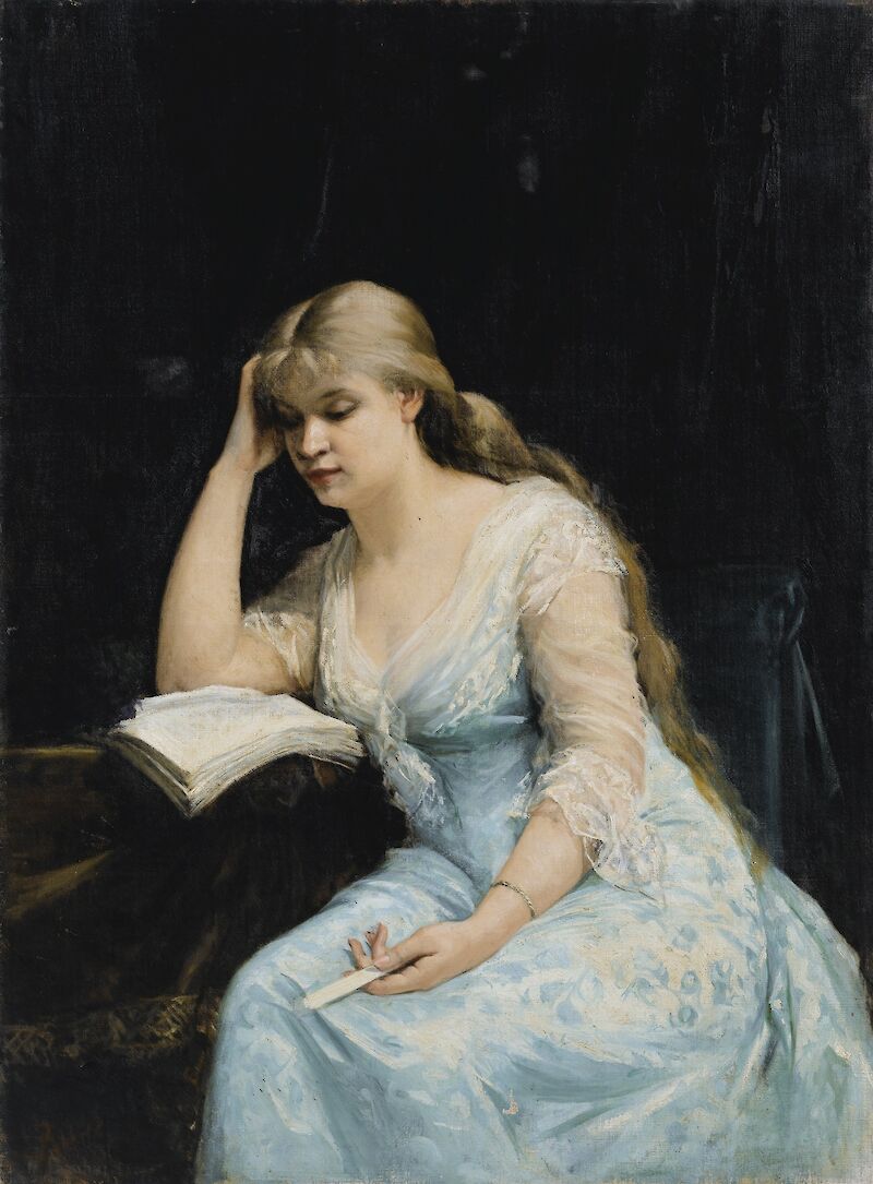 A Young Woman Reading scale comparison