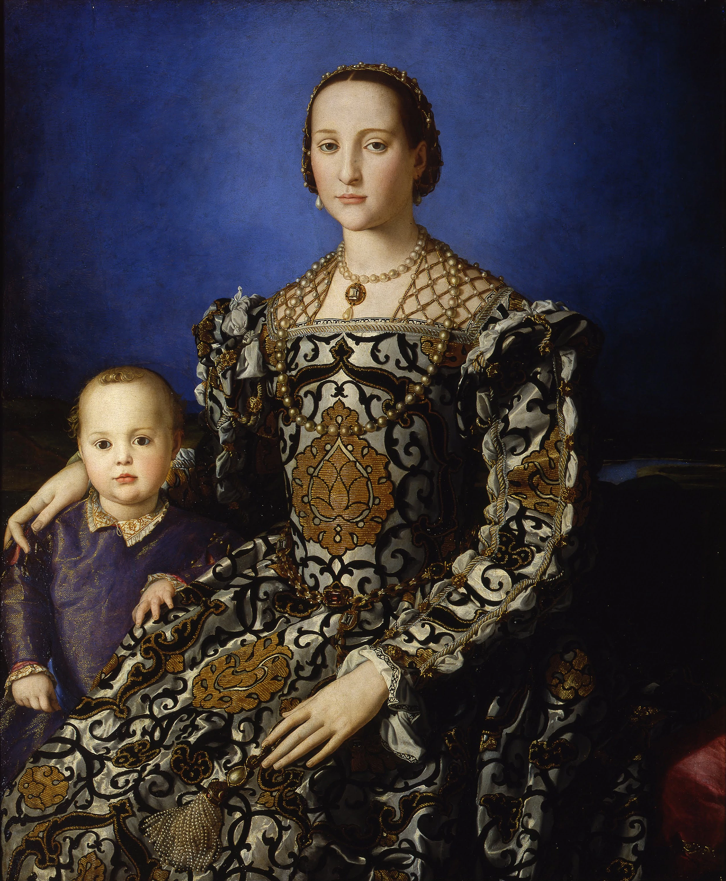 Portrait of Eleanor of Toledo with her son Giovanni de Medici, Agnolo Bronzino