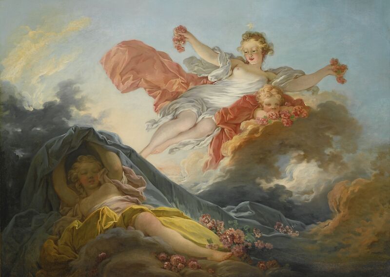 The Goddess Aurora Triumphing Over Night, Jean-Honoré Fragonard