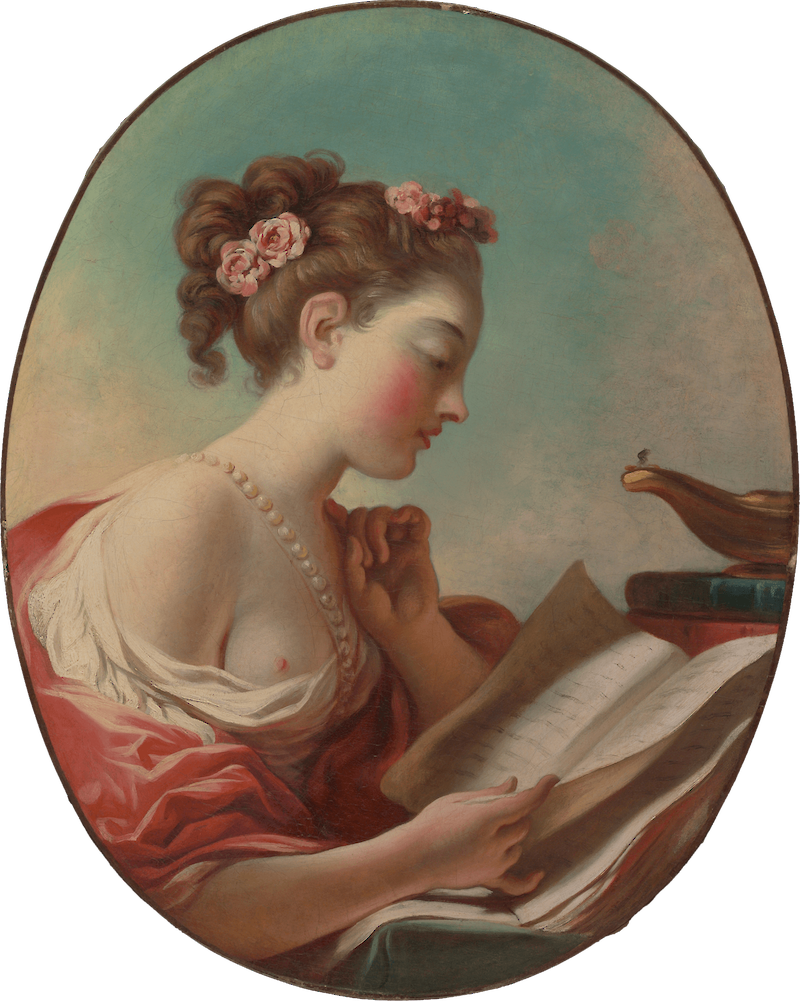 Young Woman Reading, Jean-Honoré Fragonard