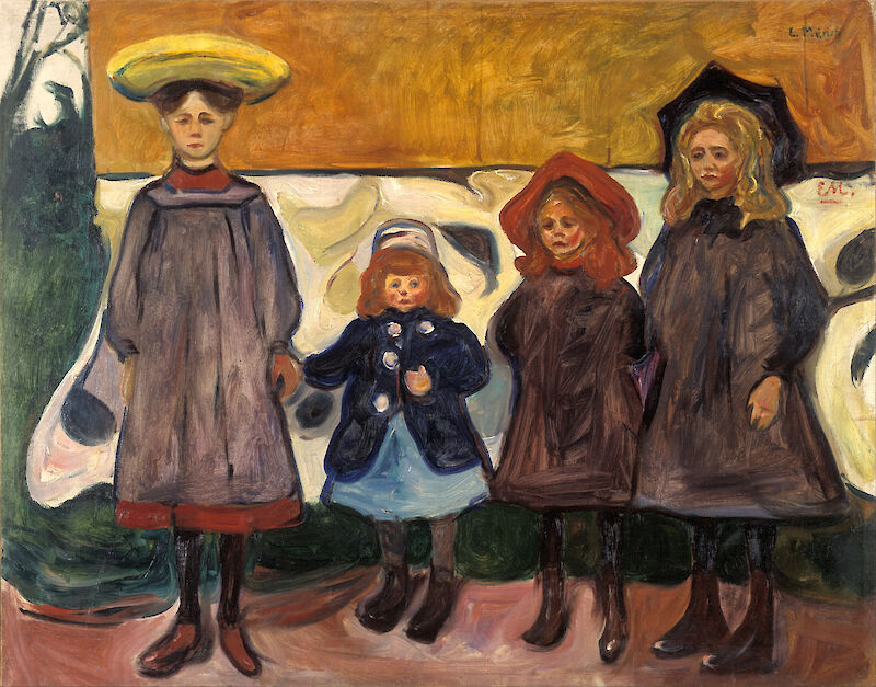 Four Girls in Åsgårdstrand, Edvard Munch