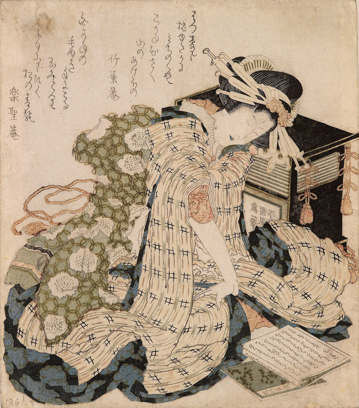 Courtesan Asleep by Katsushika Hokusai | Obelisk Art History