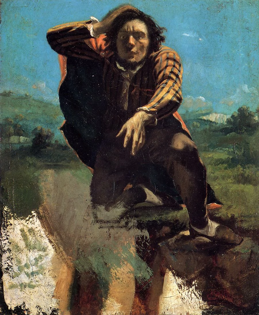 The Man Made Mad with Fear, Gustave Courbet