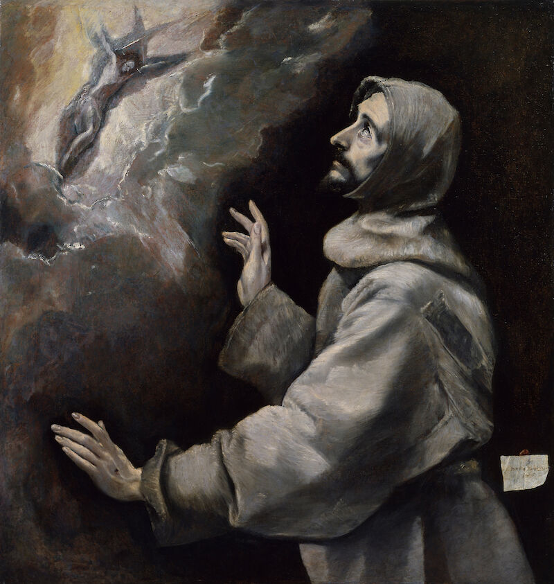 Saint Francis Receiving the Stigmata scale comparison