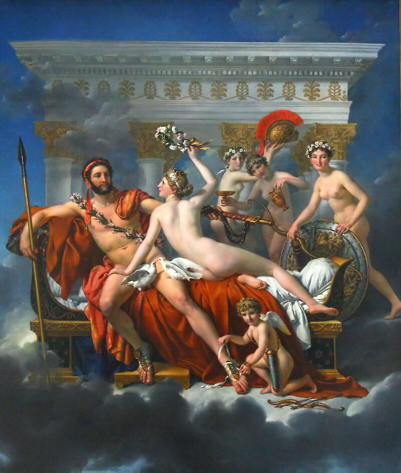 Mars Disarmed by Venus and the Three Graces scale comparison