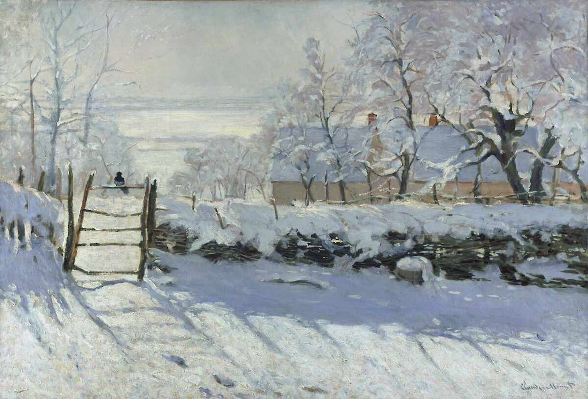 Claude Monet - The Magpie, 1869 | Trivium Art History