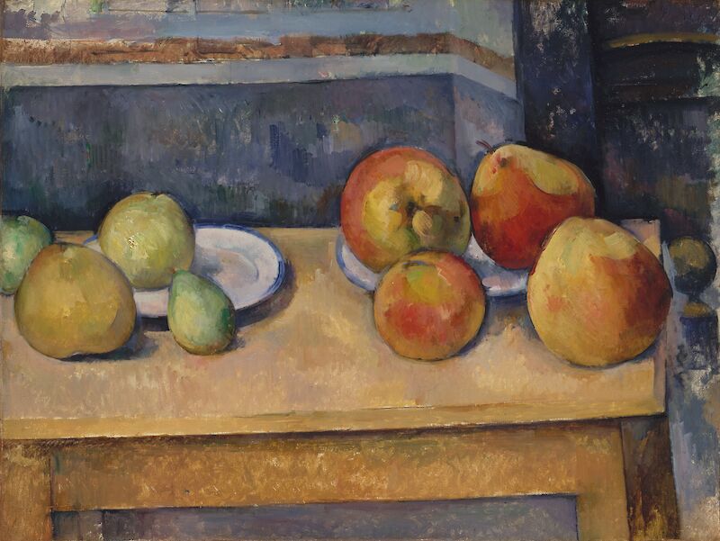 Still Life with Apples and Pears scale comparison