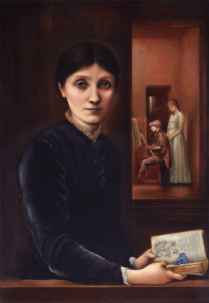 Portrait of Georgiana Burne Jones scale comparison