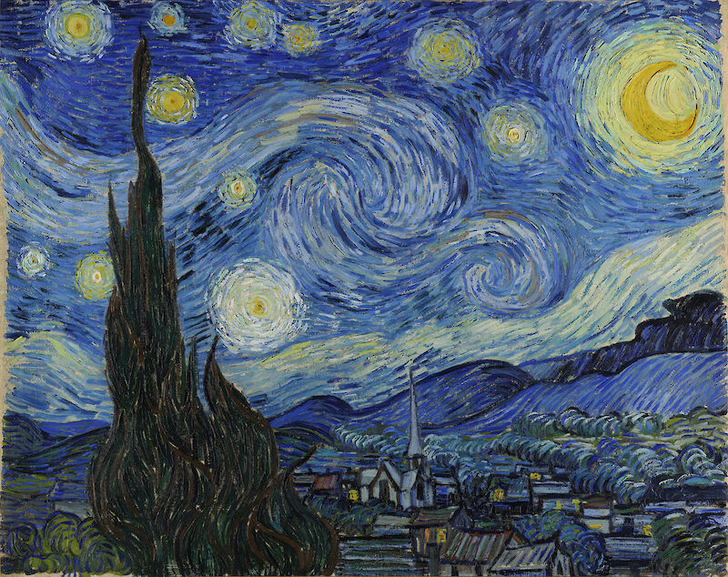 The Starry Night scale comparison