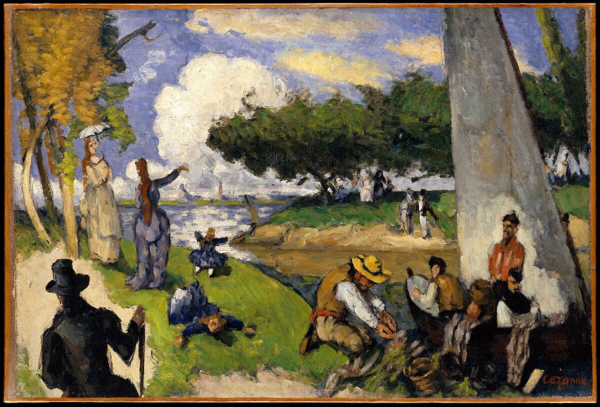 The Fishermen (Fantastic Scene) by Paul CÃ©zanne