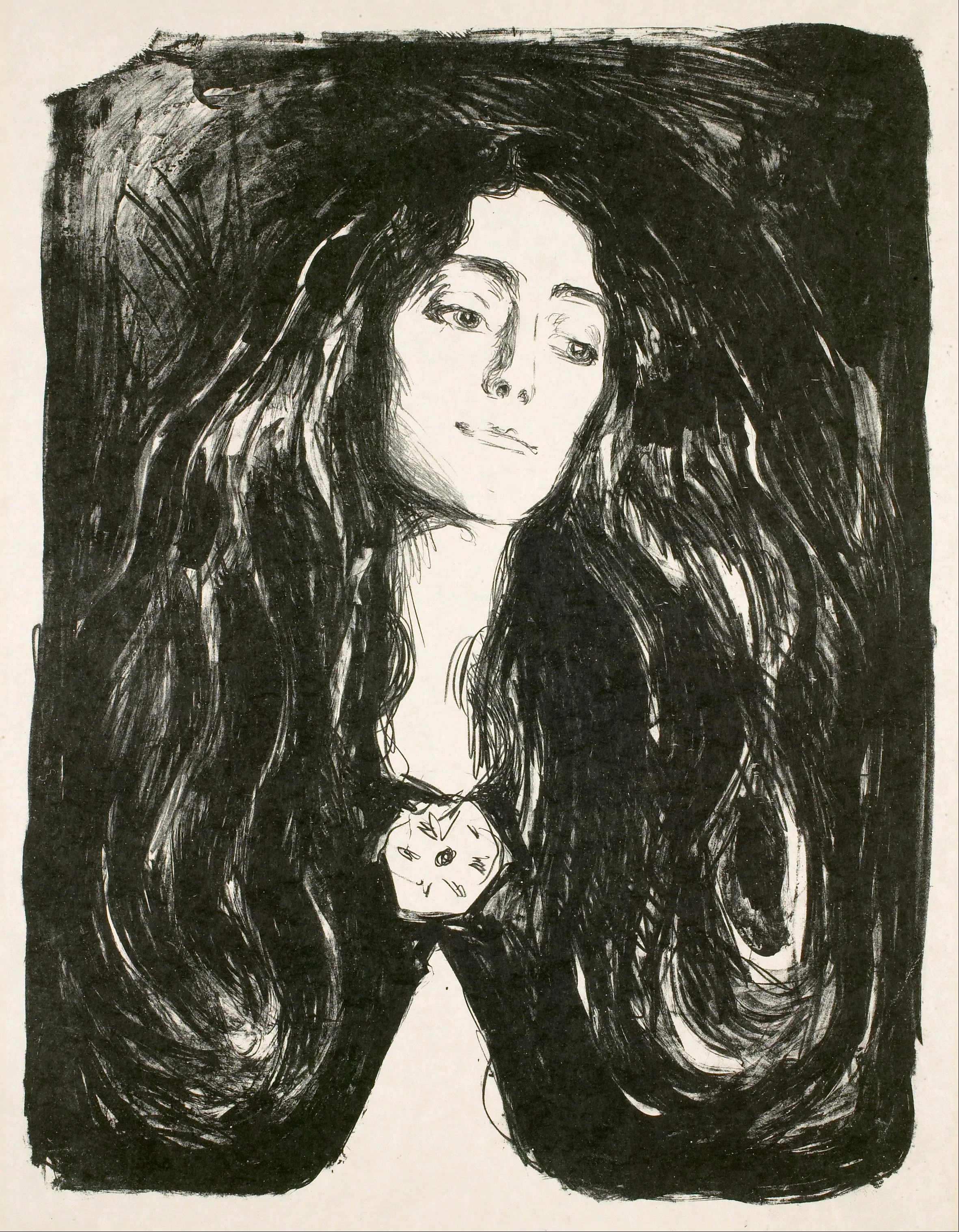 The Brooch / Eva Mudocci, Edvard Munch
