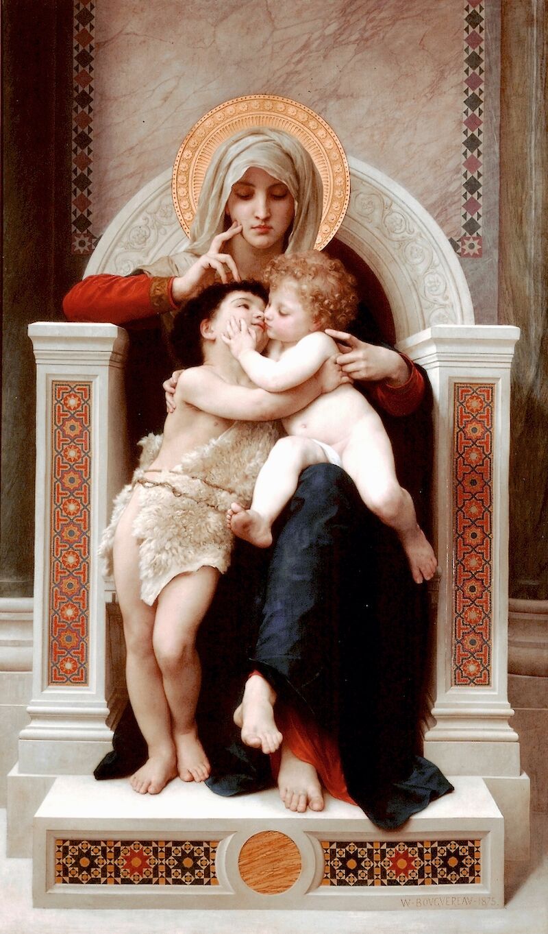 The Virgin, the Baby Jesus and Saint John the Baptist, William-Adolphe Bouguereau