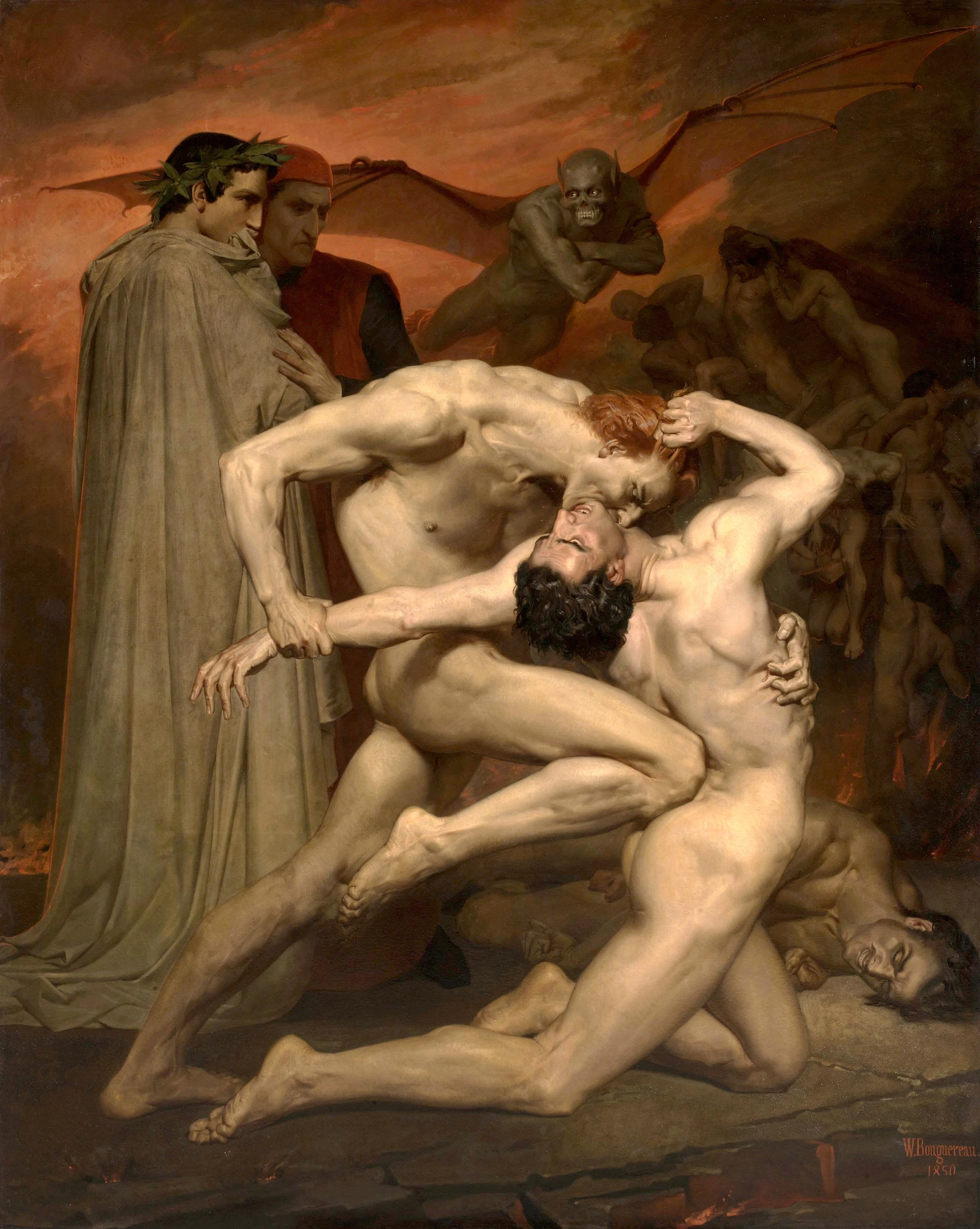 Dante and Virgil in Hell, William-Adolphe Bouguereau
