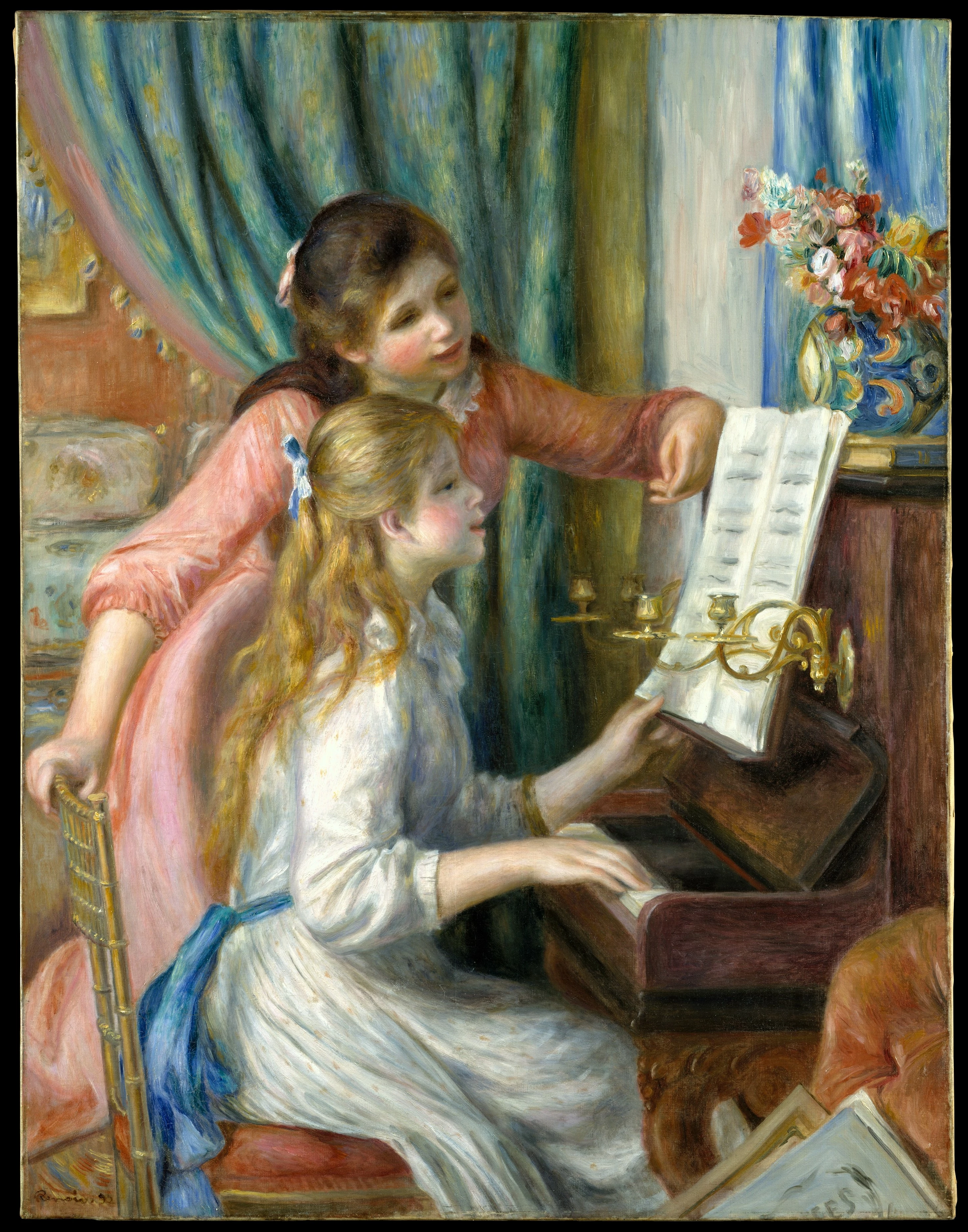 Two Young Girls at the Piano, Pierre-Auguste Renoir