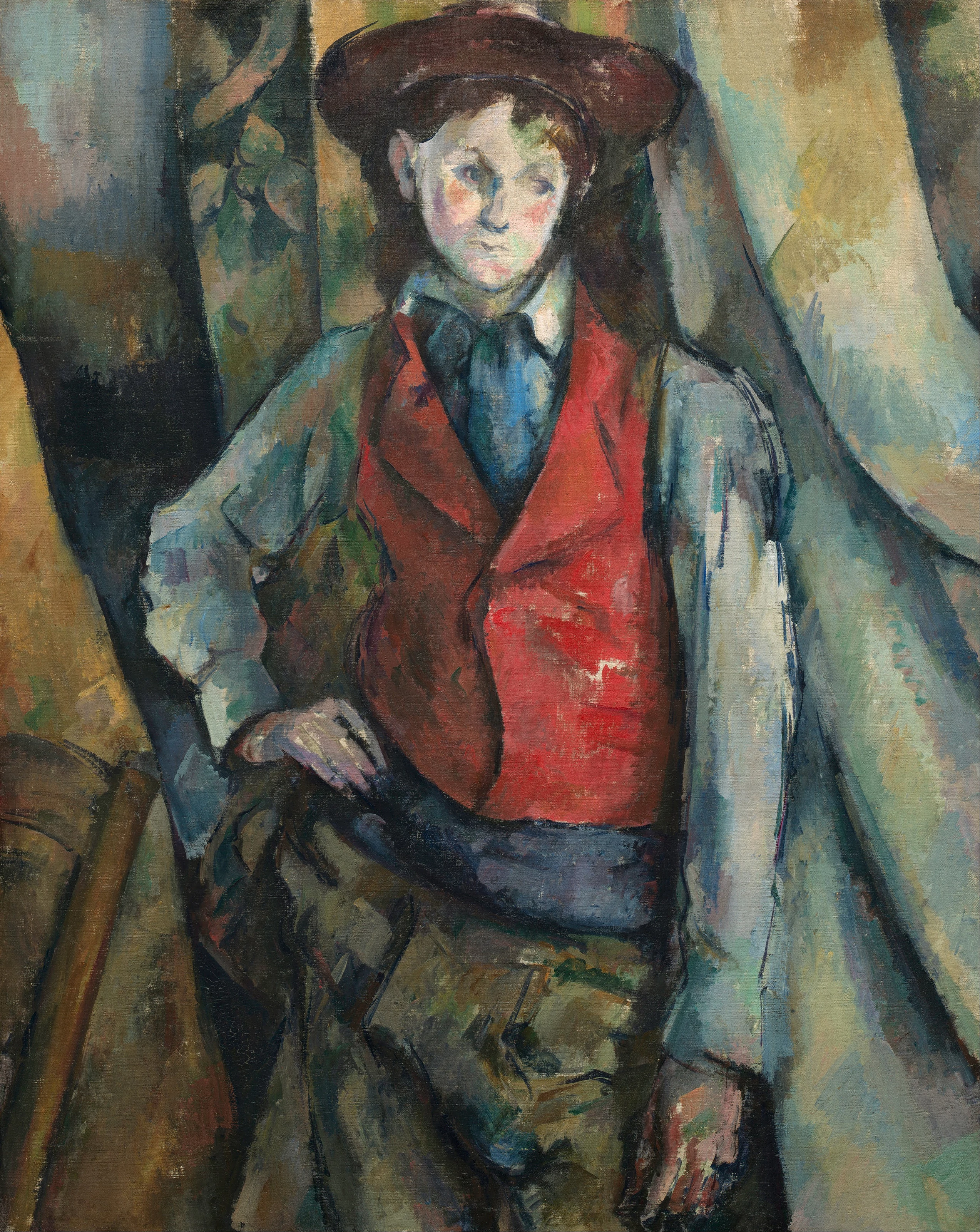 Boy in a Red Waistcoat, Paul Cézanne
