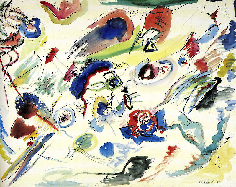 Untitled (First Abstract Watercolor), Wassily Kandinsky