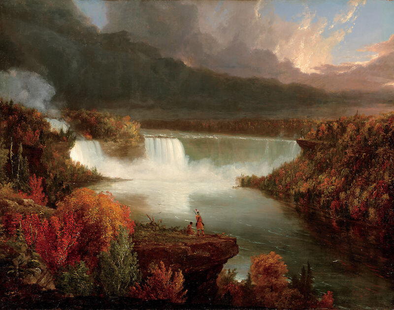 Distant View of Niagara Falls, Thomas Cole