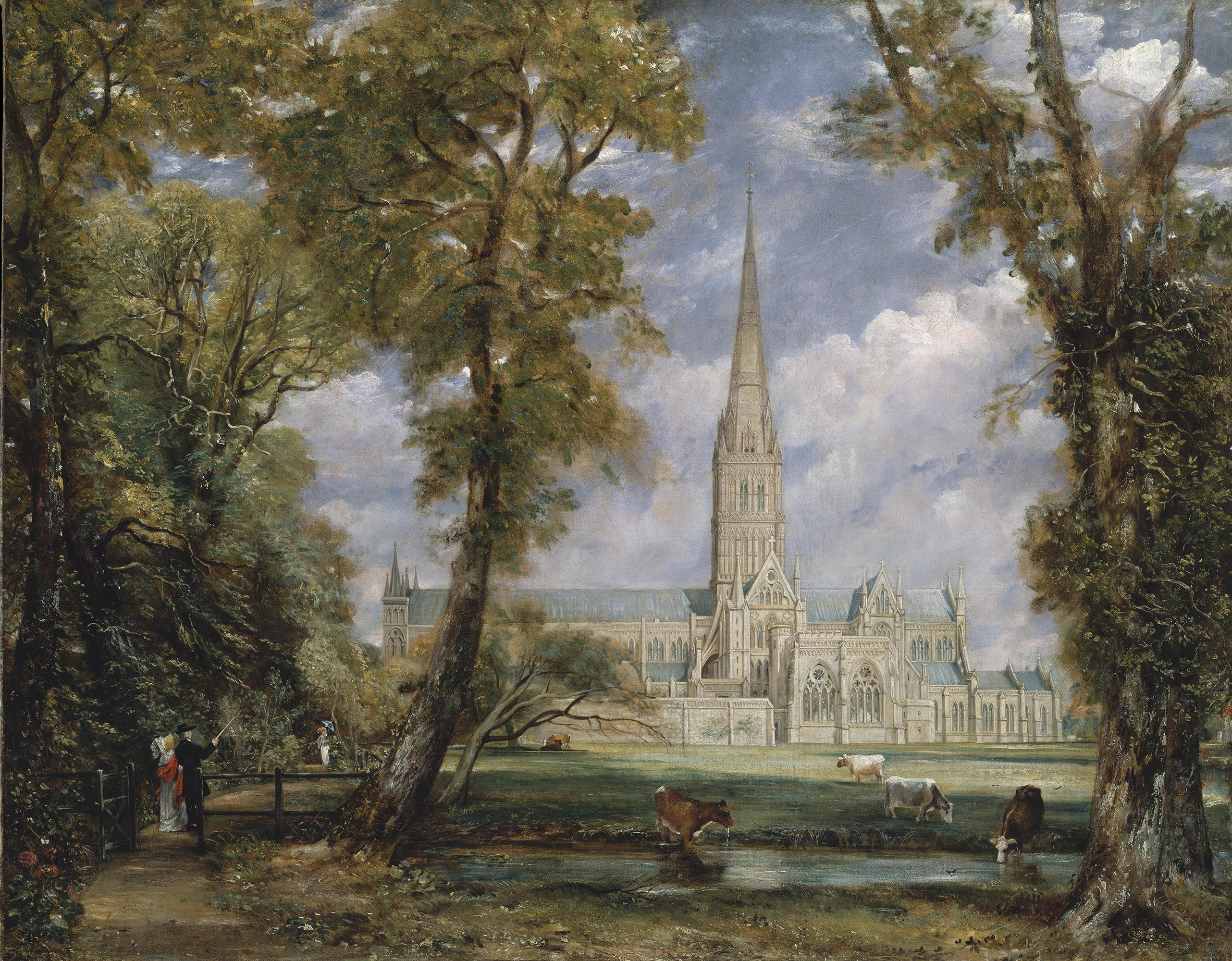 Salisbury Cathedral from the Bishop's Grounds, John Constable