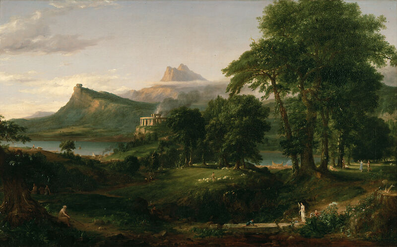 The Course of Empire 2: The Pastoral State, Thomas Cole