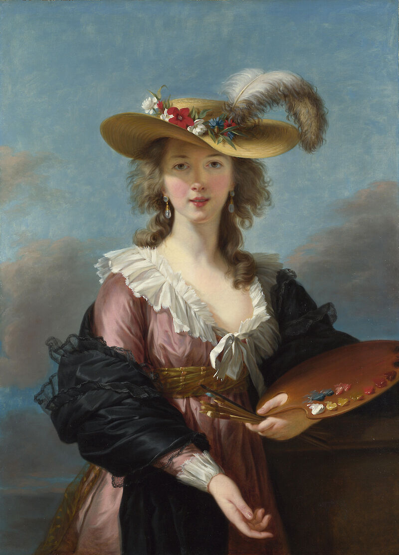 Self-portrait in a Straw Hat, Élisabeth Vigée Le Brun