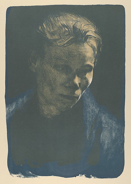 Working Woman with Blue Shawl, Käthe Kollwitz
