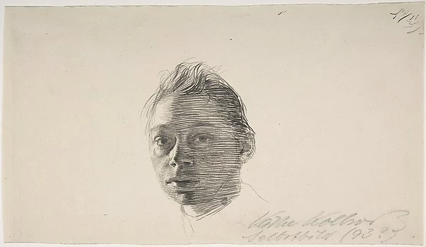 Self-Portrait, turned slightly to the left, Käthe Kollwitz