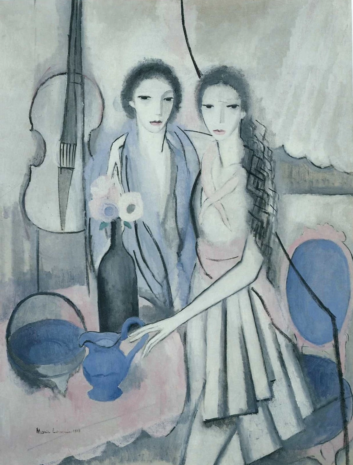 Two Sisters with a Cello, Marie Laurencin