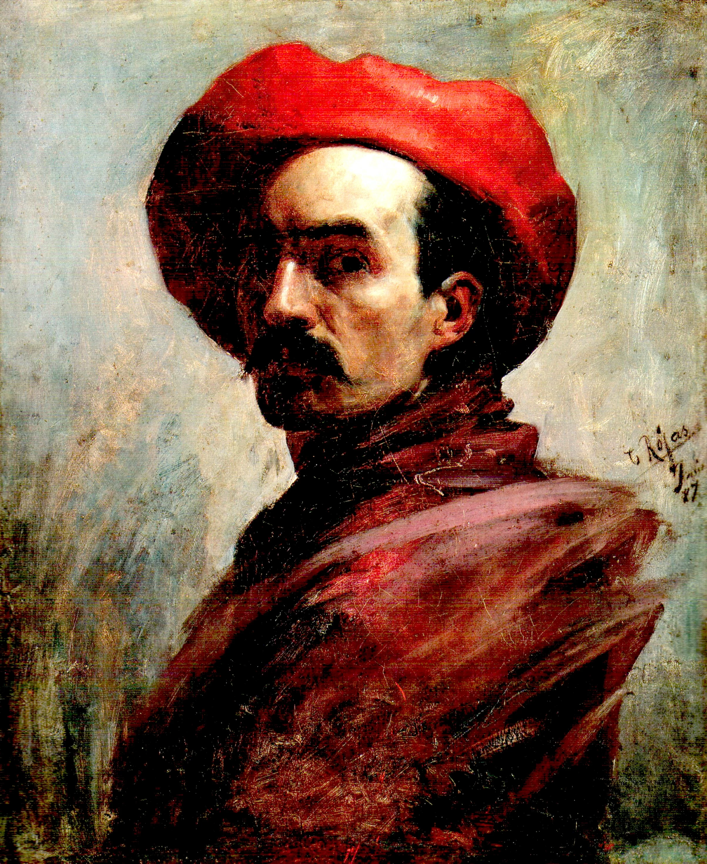 Self-portrait, Cristóbal Rojas Poleo