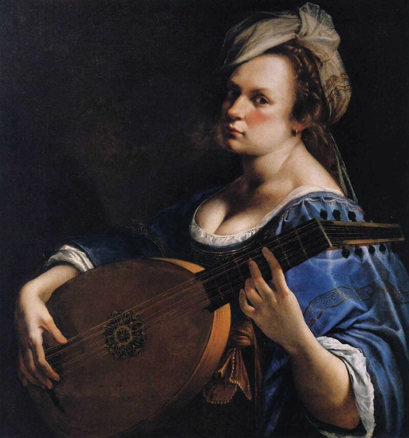Self-Portrait as a Lute Player, Artemisia Gentileschi
