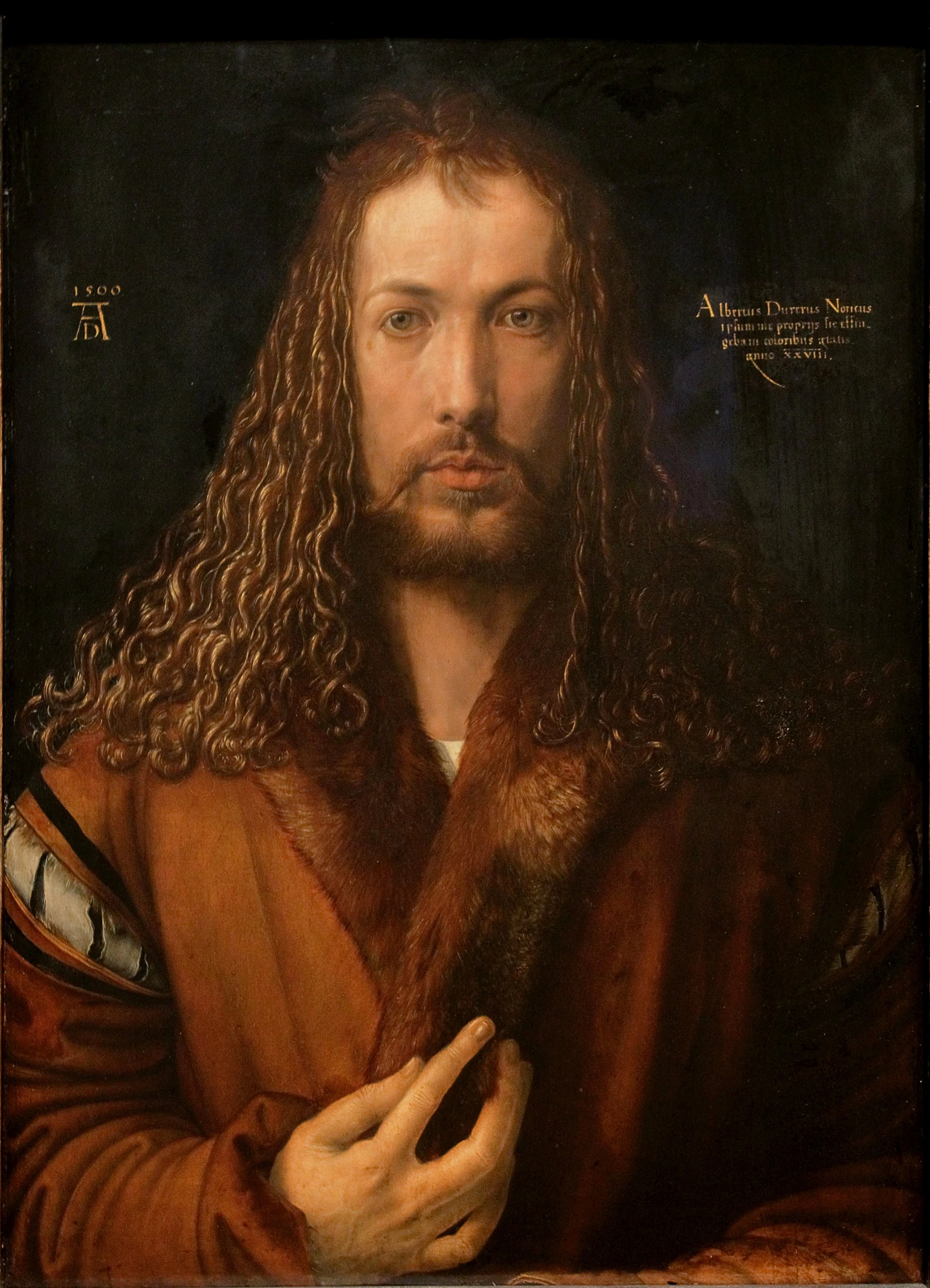 Self-portrait at age 28, Albrecht Dürer