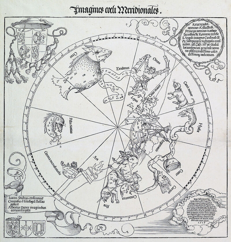 The Celestial Globe — Southern Hemisphere, Albrecht Dürer