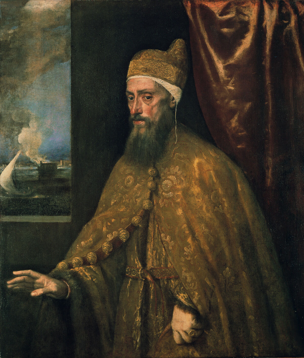 Portrait of Doge Francesco Venier by Titian | Obelisk Art History