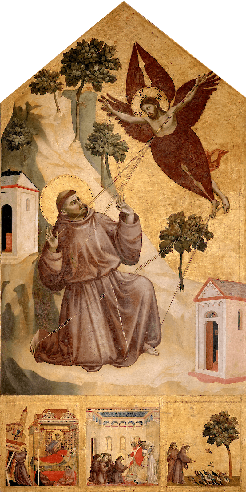Saint Francis Receiving the Stigmata scale comparison