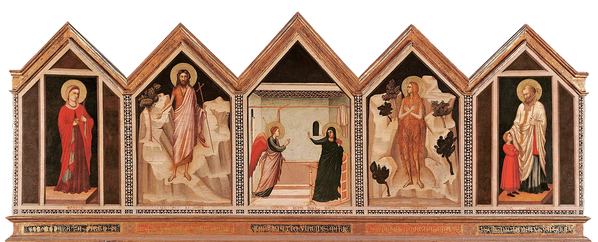Altarpiece of Santa Reparata — Back, Giotto di Bondone