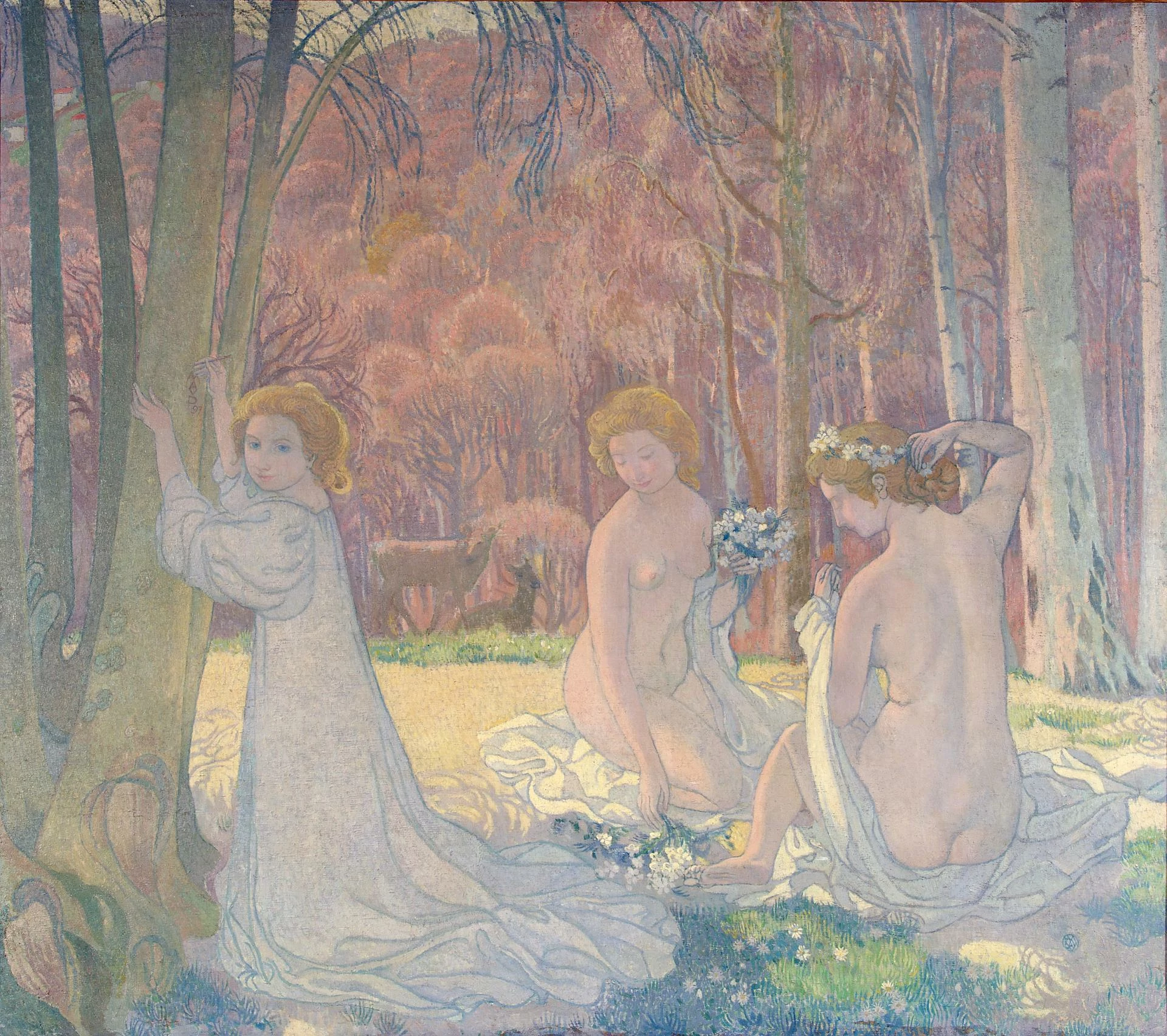 Figures in a Spring Landscape (Sacred Grove), Maurice Denis
