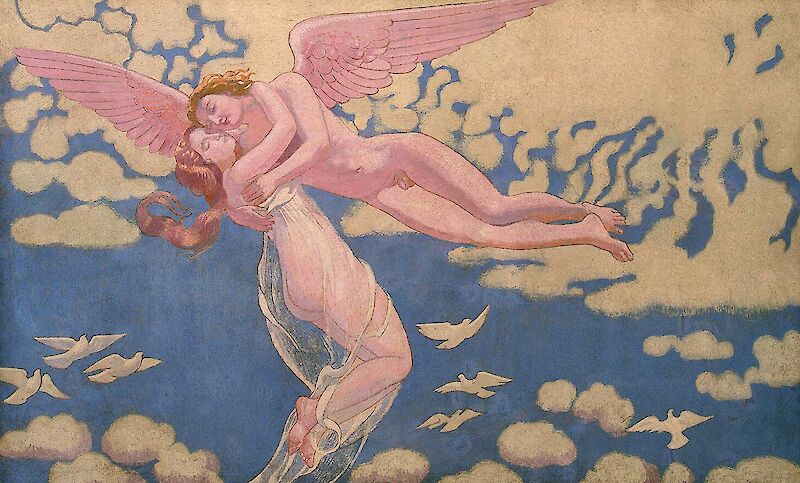 Psyche Panel 7 — Cupid Carrying Psyche Up to Heaven scale comparison