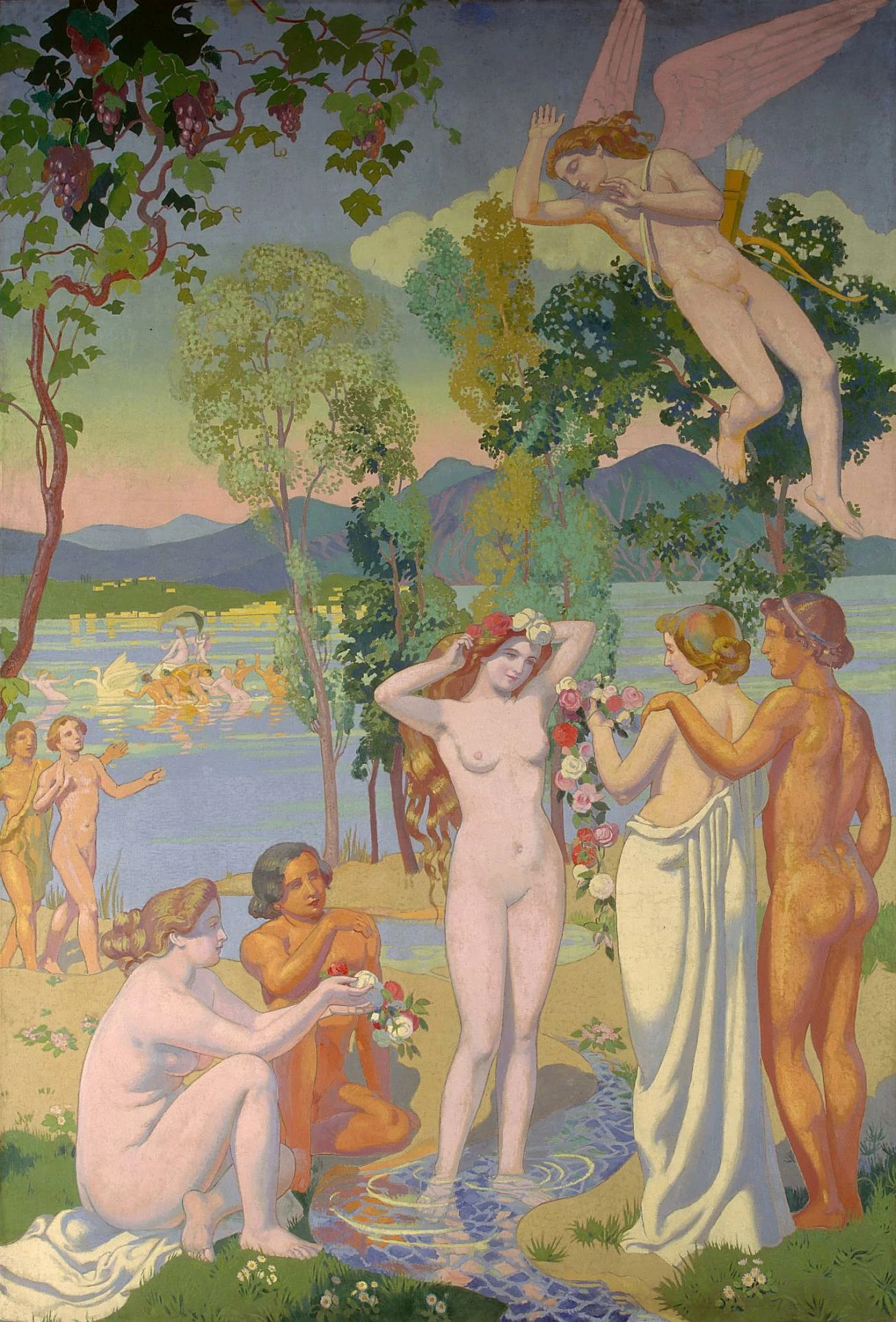Psyche Panel 1 — Eros is Struck by Psyche's Beauty, Maurice Denis