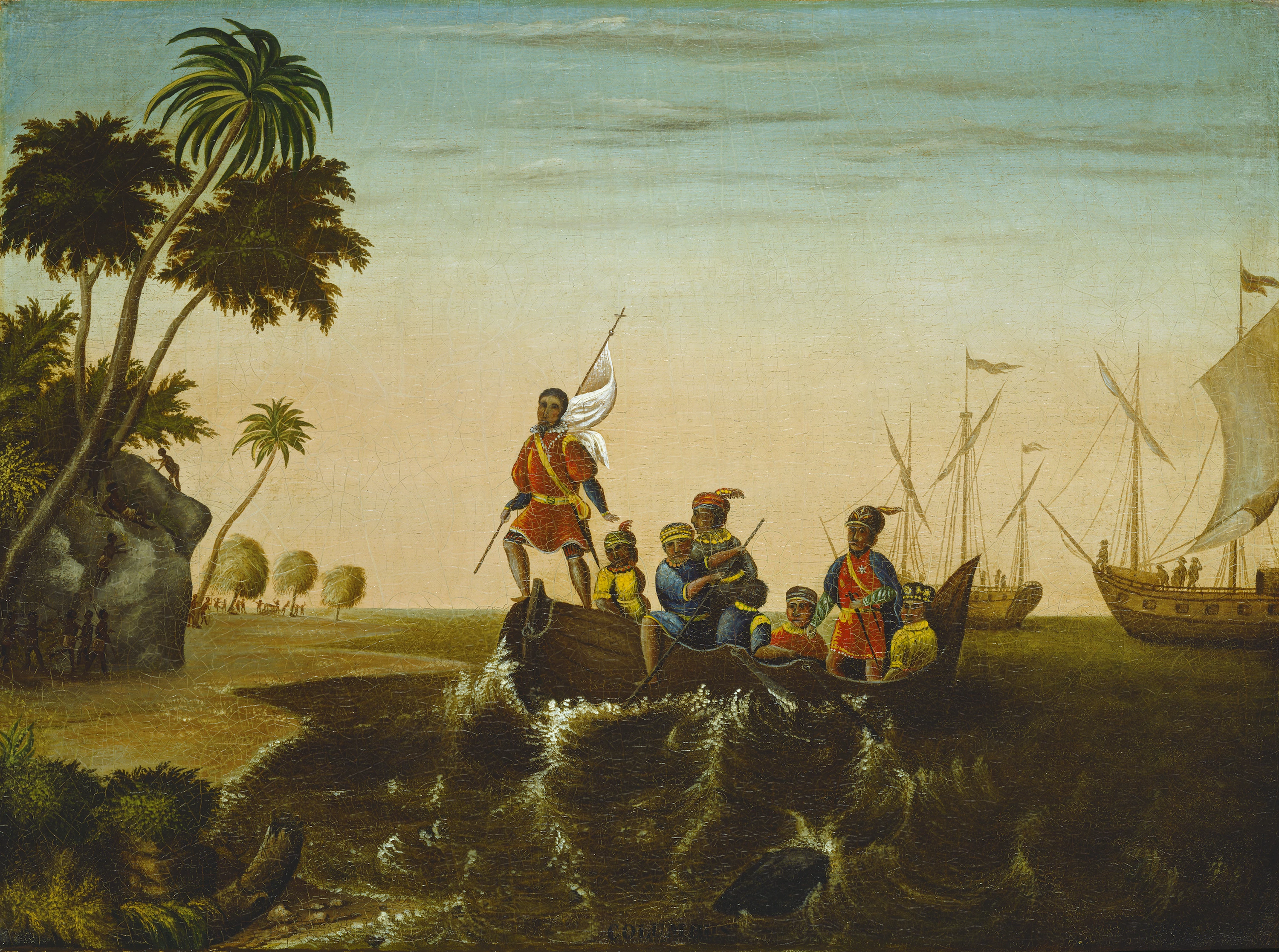 The Landing of Columbus, Edward Hicks
