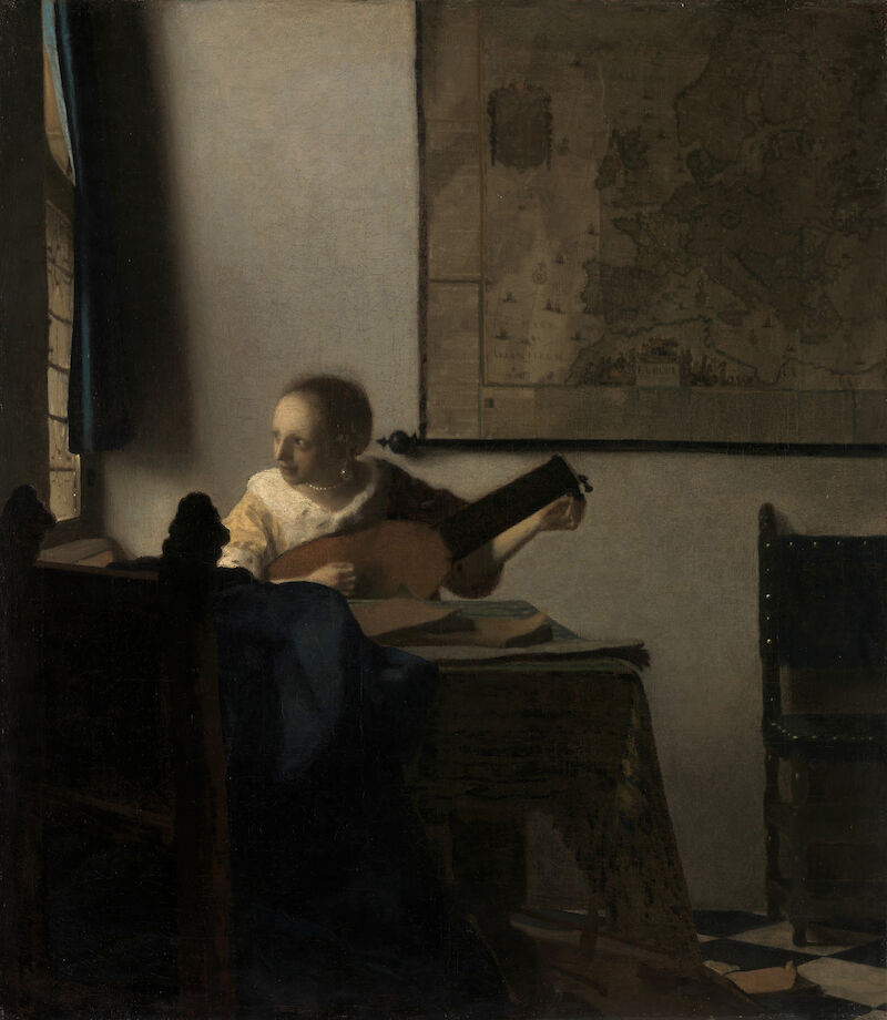 Woman with a Lute, Johannes Vermeer