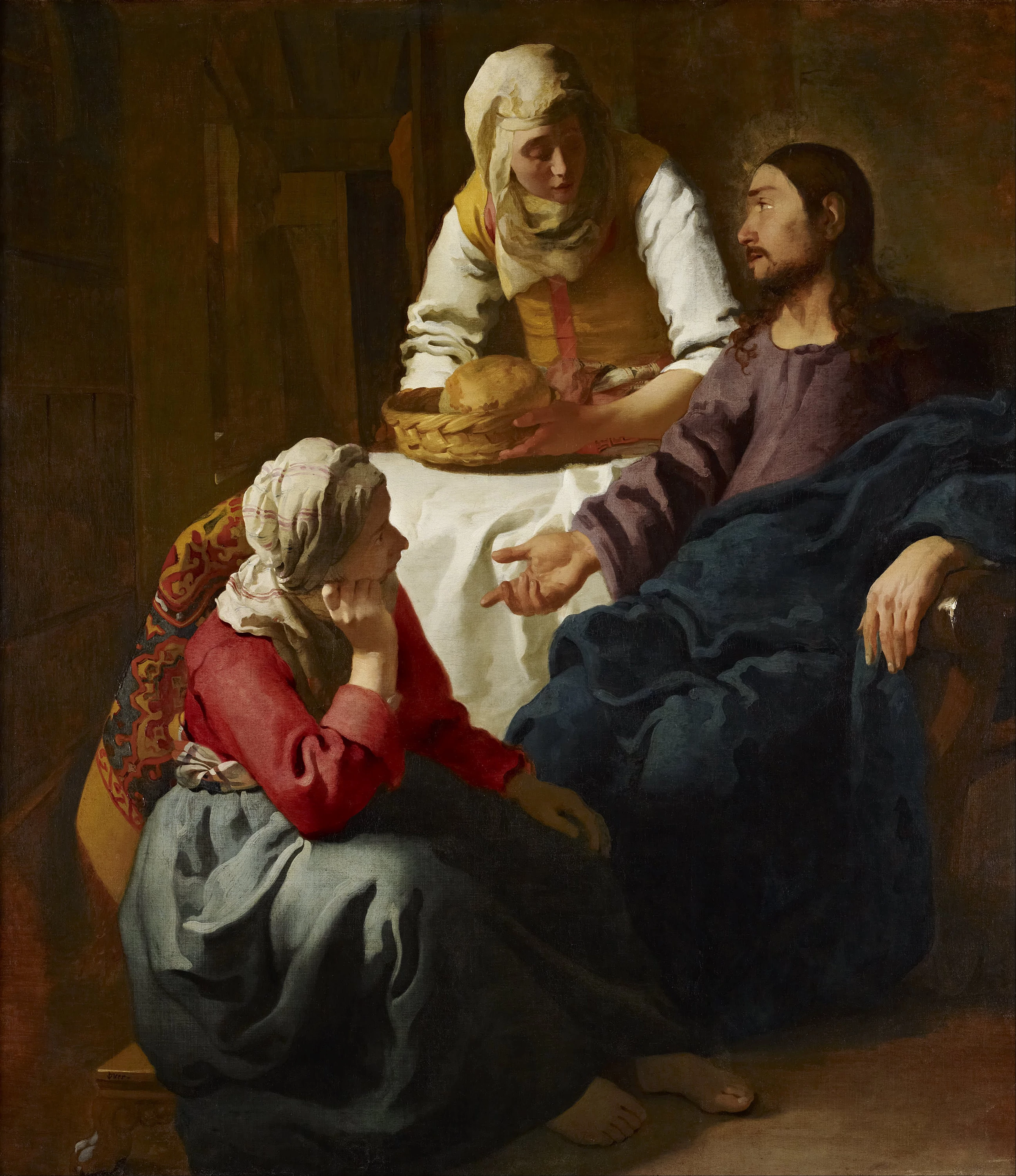 Christ in the House of Martha and Mary, Johannes Vermeer