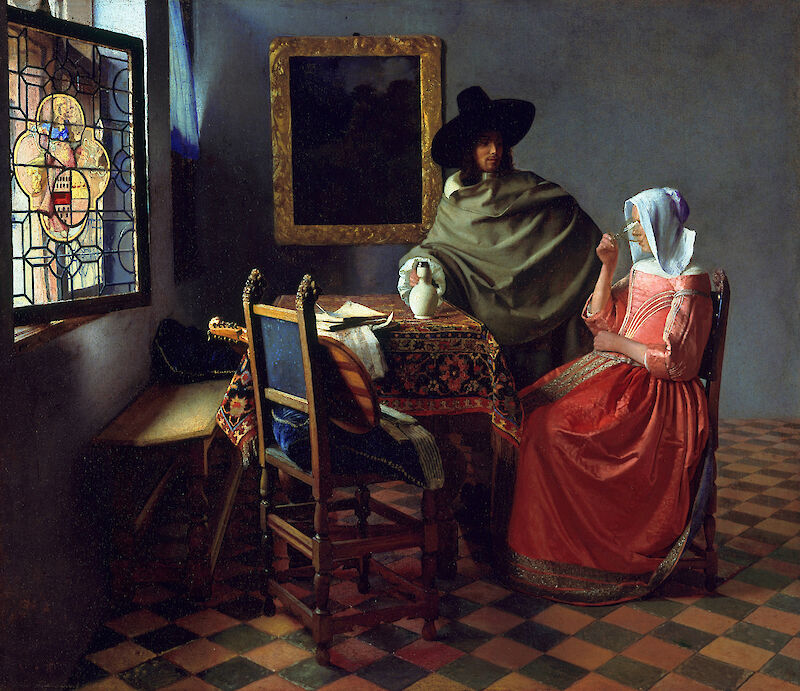 The Glass of Wine, Johannes Vermeer