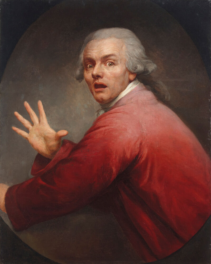 Self-portrait in Surprise and Terror, Joseph Ducreux