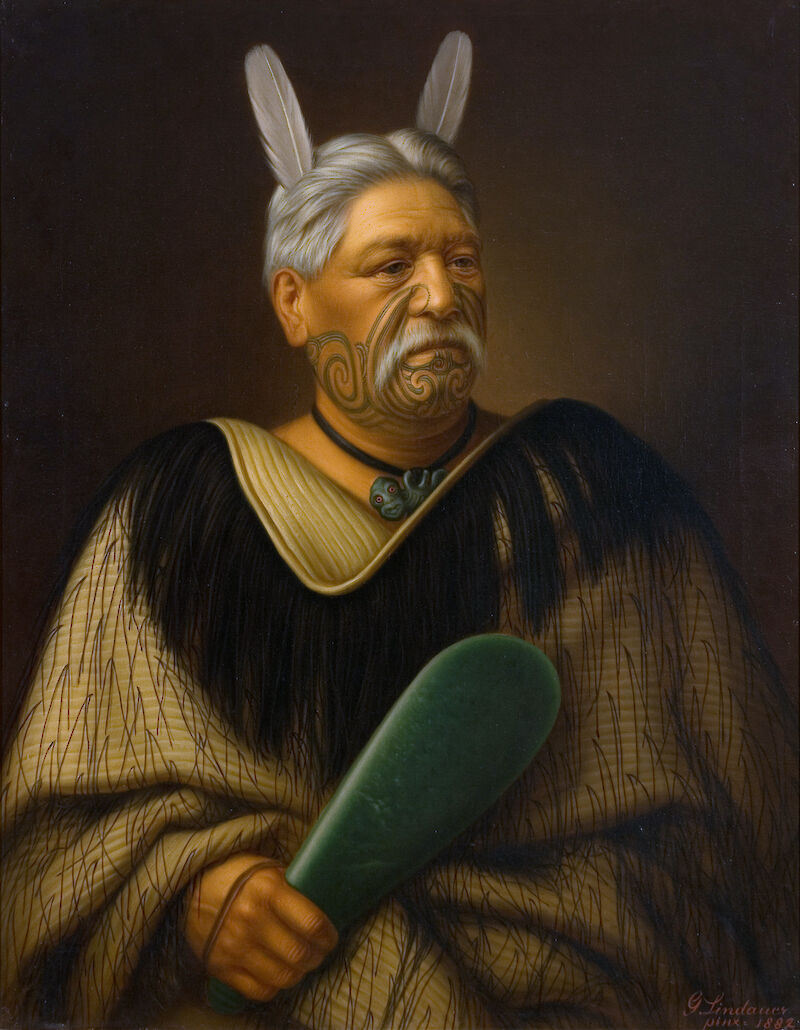 Portrait of Wahanui Reihana Te Huatare, Gottfried Lindauer