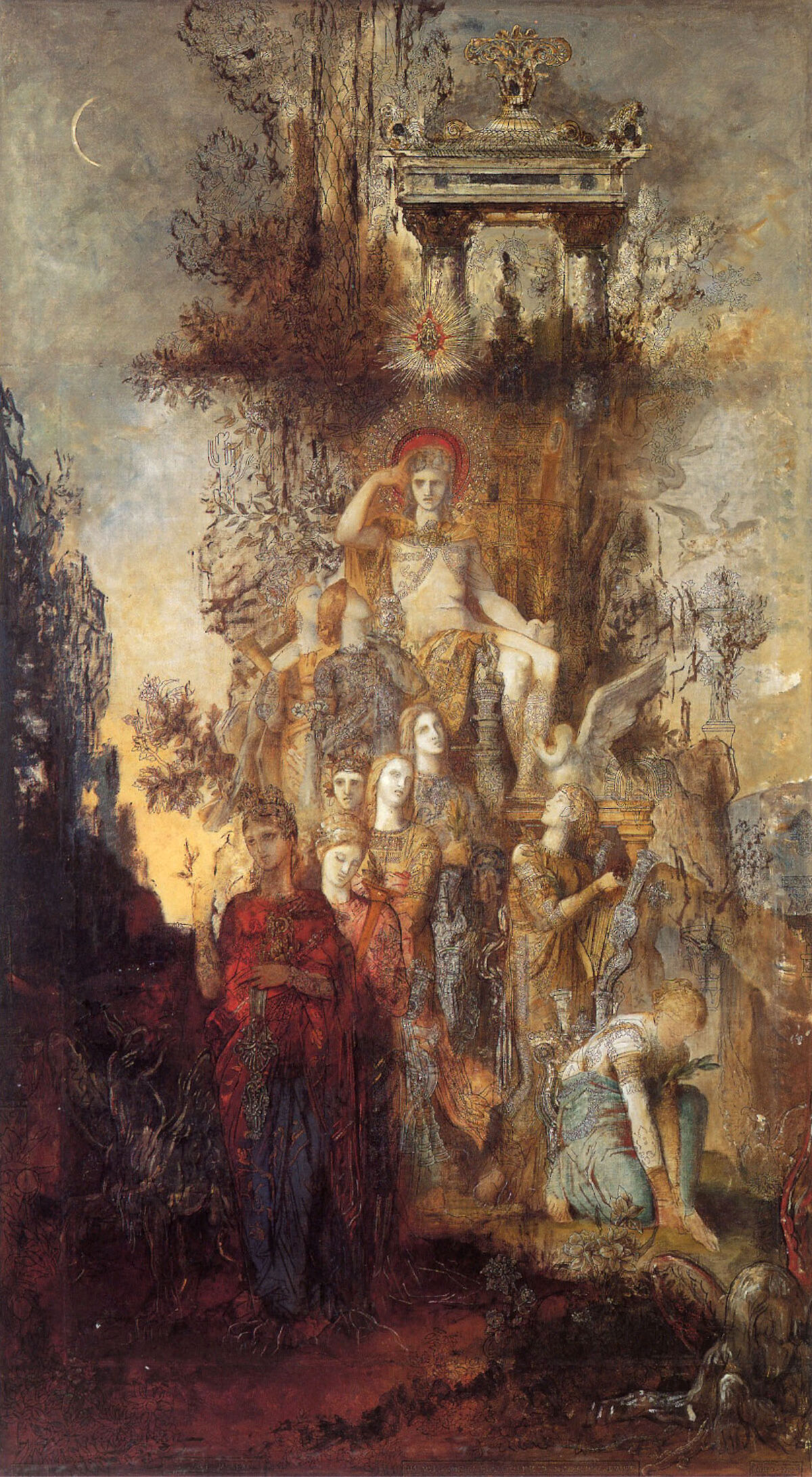 The Muses Leaving Their Father Apollo by Gustave Moreau