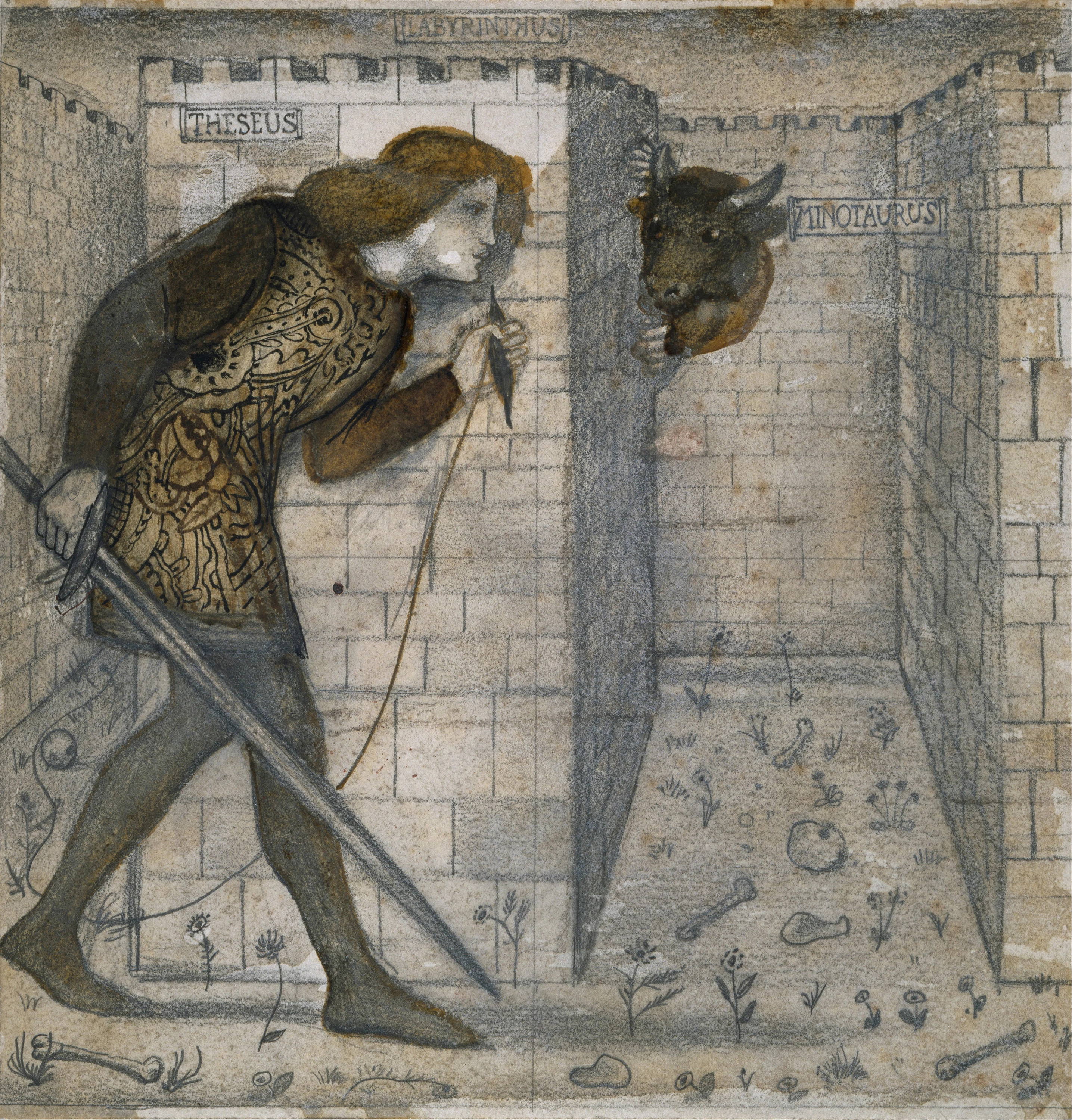 Theseus and the Minotaur, Edward Burne-Jones