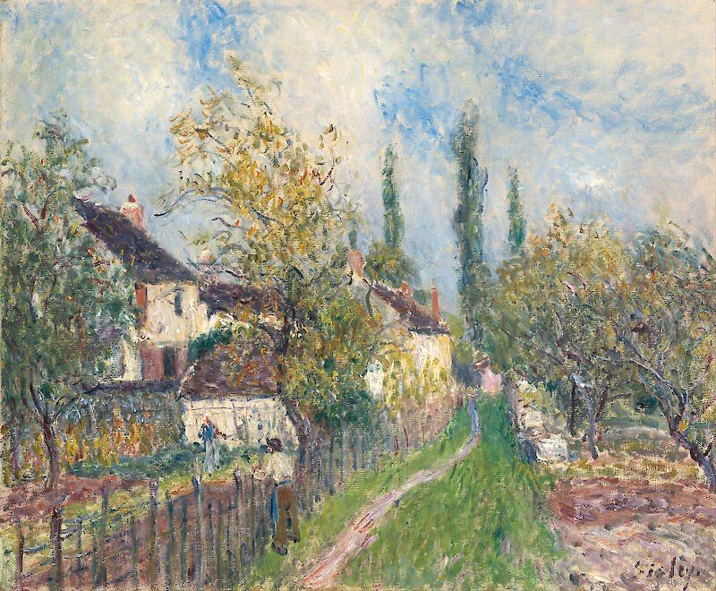 A path at Les Sablons, Alfred Sisley