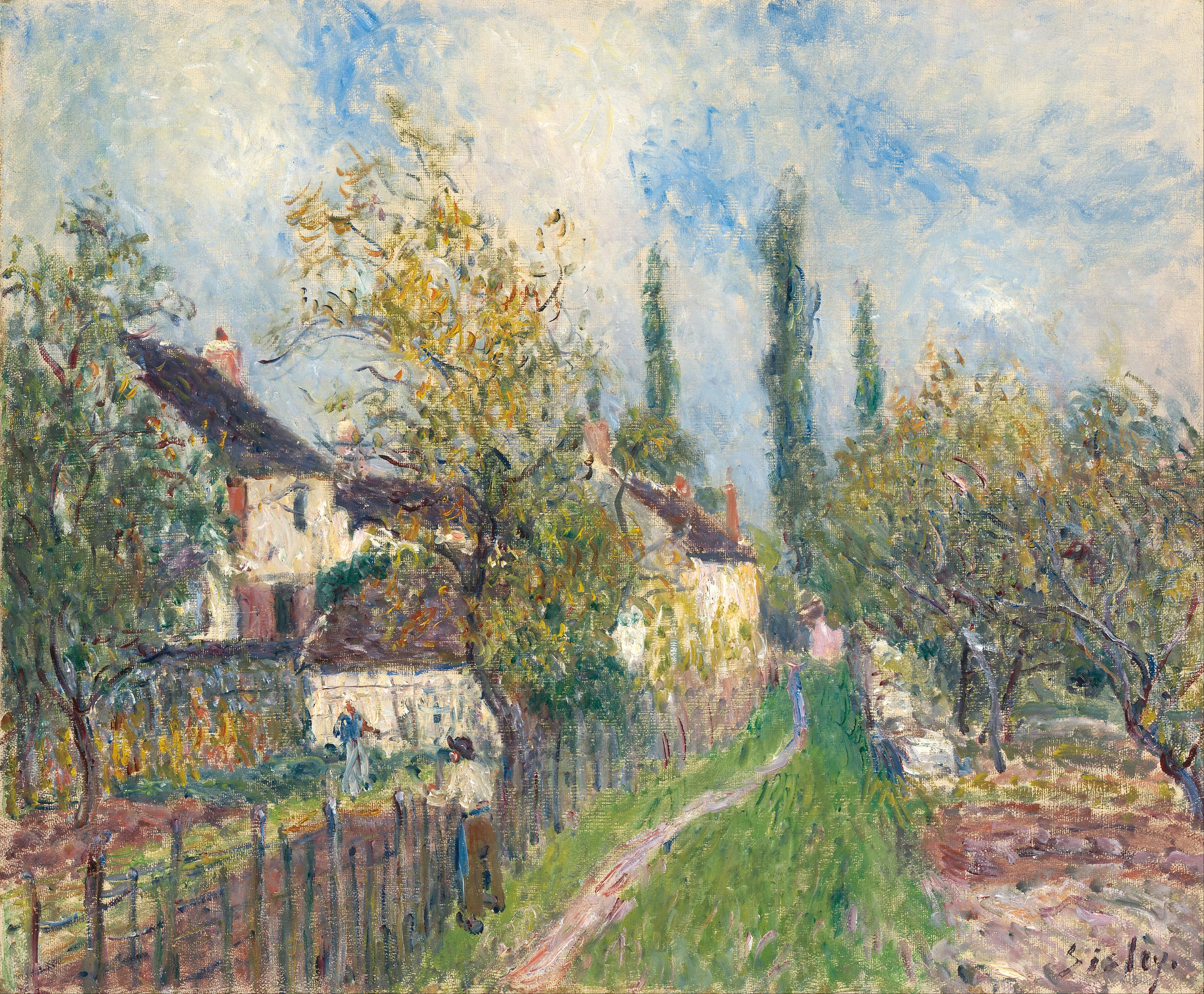 A path at Les Sablons, Alfred Sisley