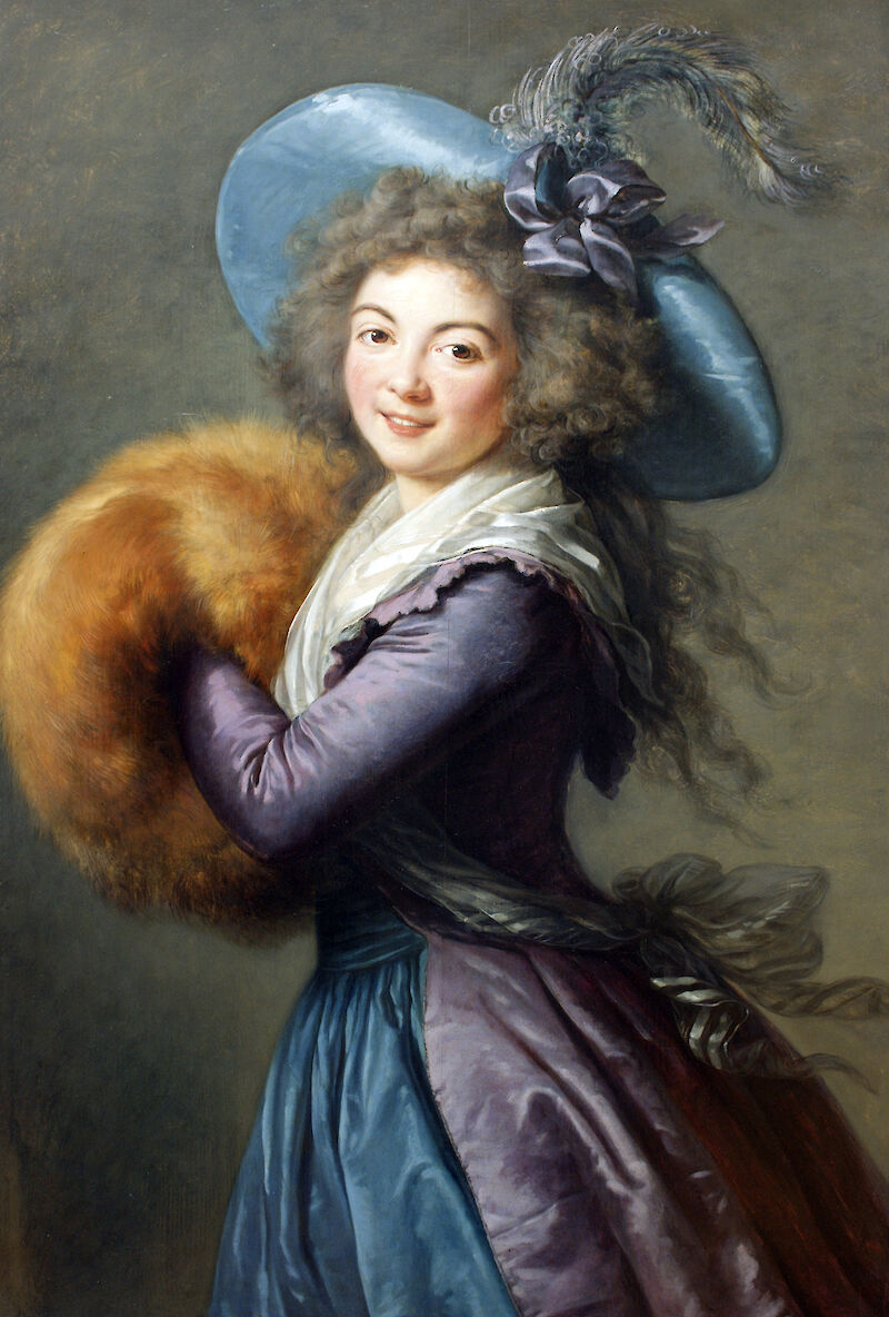 Portrait of Madame Molé-Reymond scale comparison