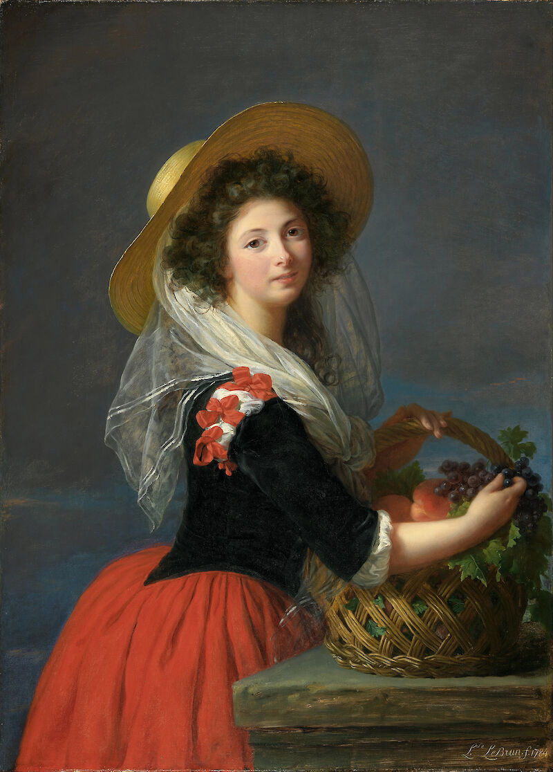 Portrait of Marie Gabrielle de Gramont, Duchesse de Caderousse scale comparison