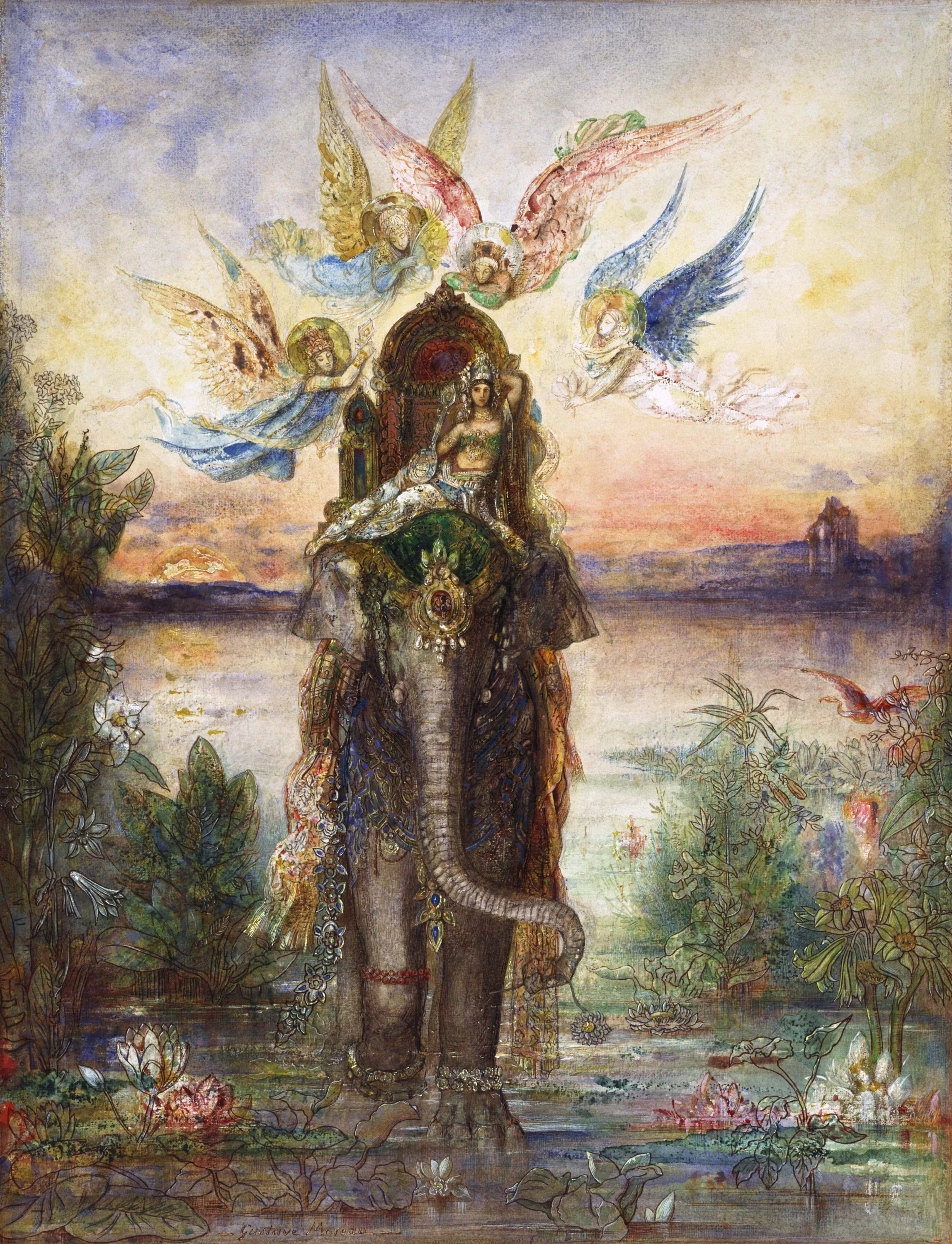 The Sacred Elephant (Péri), Gustave Moreau